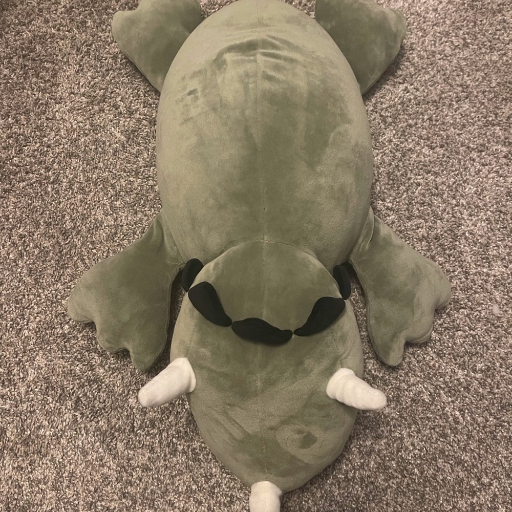 Pillowfort green dinosaur weighted plush
